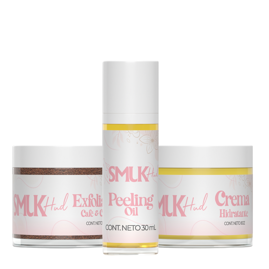 Kit de 3 peeling Exfoliante y crema