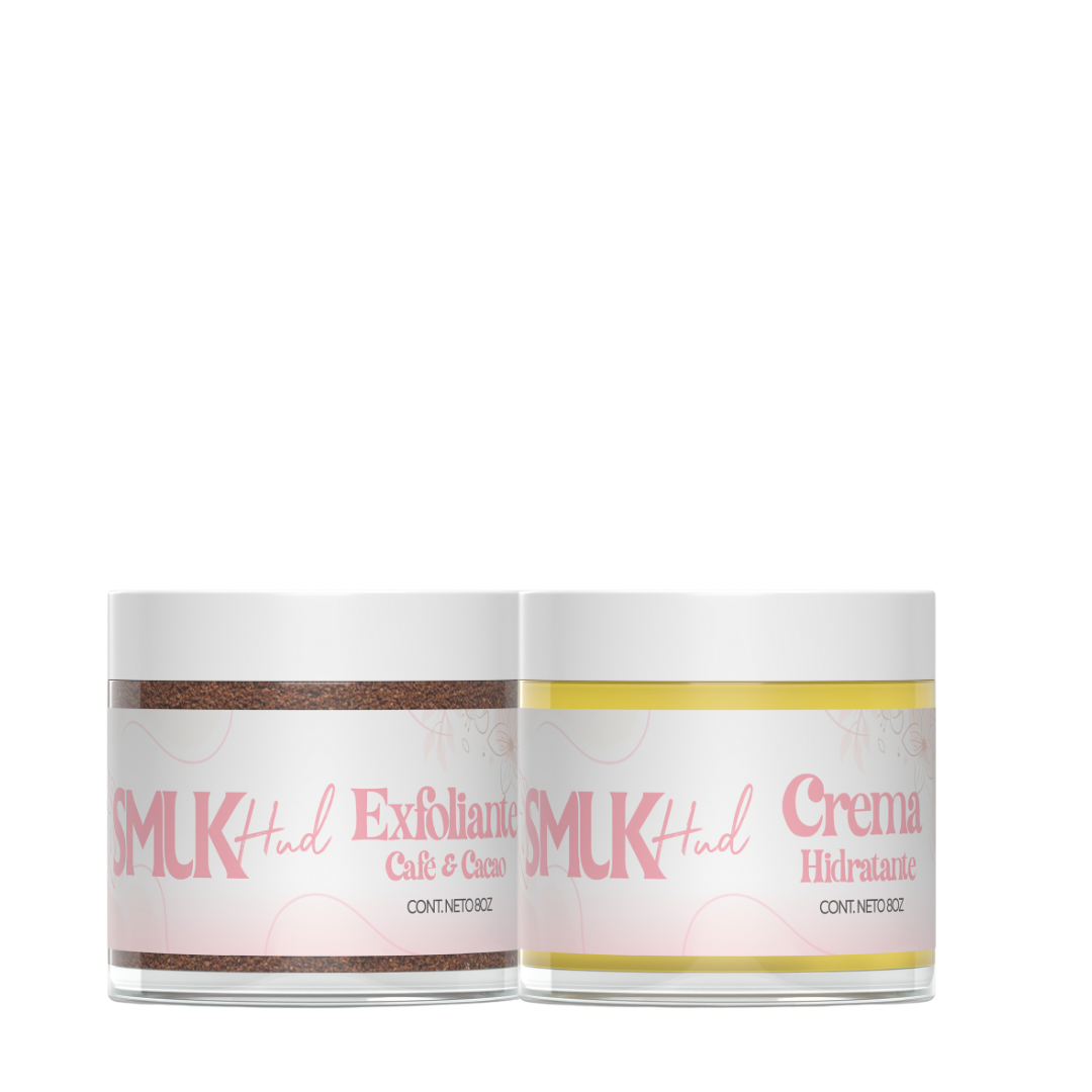 Exfoliante y crema hidratante